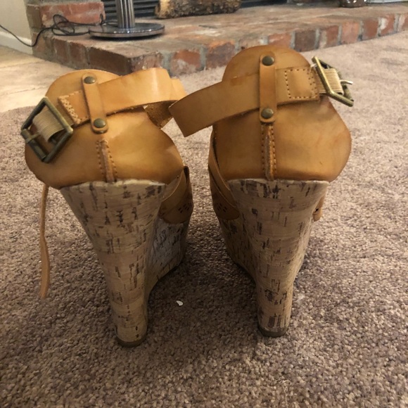 charming Charlie’s tan wedges - Picture 4 of 7